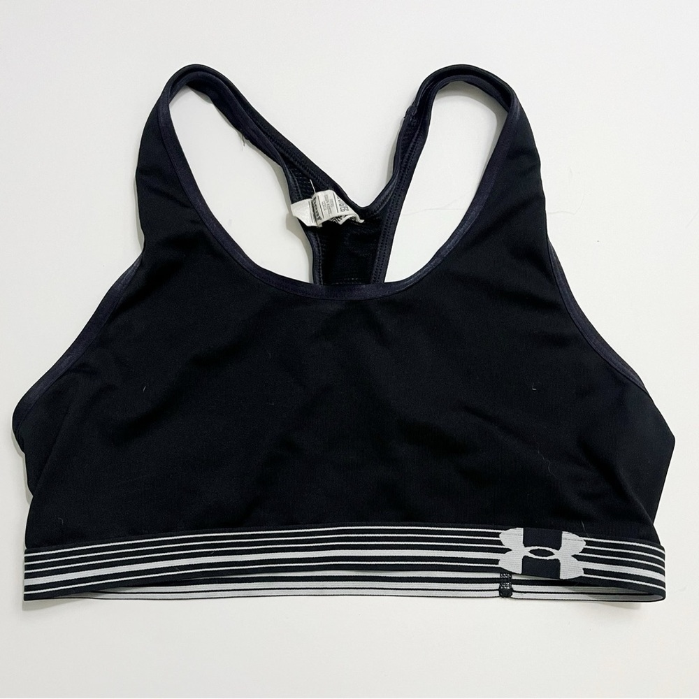 Under Armour • Youth Black Mesh Back Sports Bra